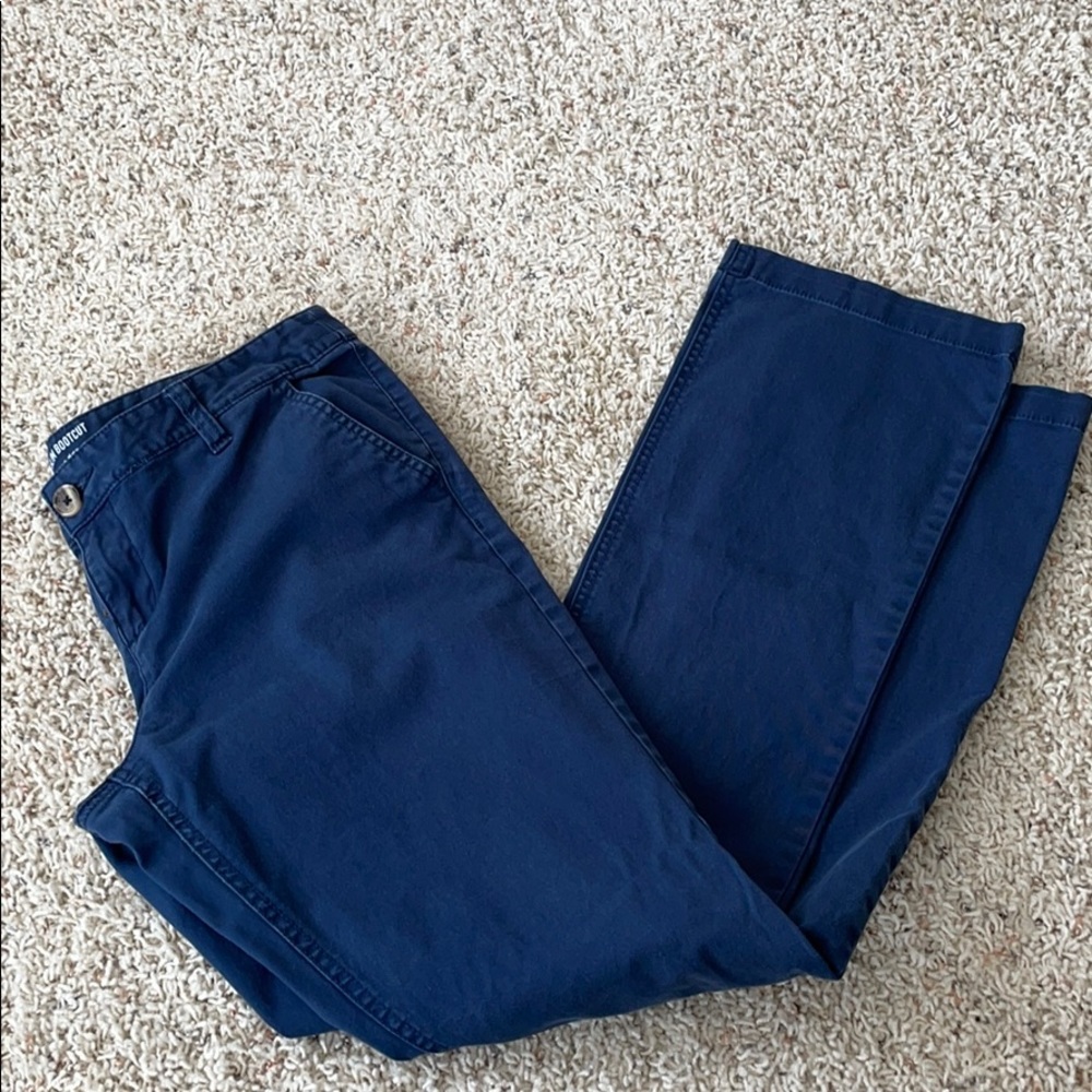 Blue chino pants-slim bootcut